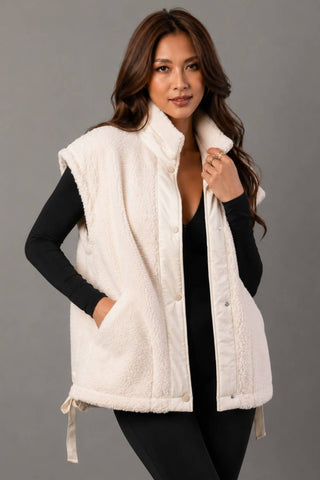 Ivory Fleece Vest