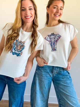 "Tiger Blues" Edgy Shirt : Medium (single)
