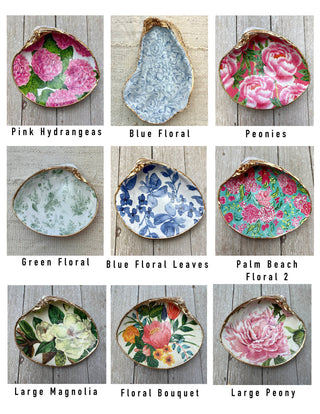 Decoupage Dice Dish- Black Dots Scallop
