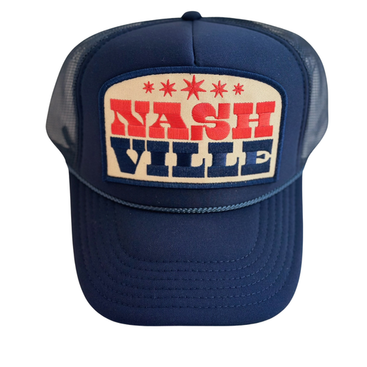 Nashville Trucker Hat: Navy