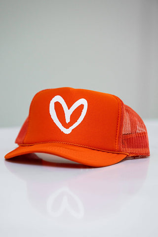 Imperfect Heart Trucker Hat - Classic Colorways: Camo/Red