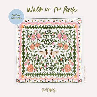 Britt Mills Mahjong Mat: Walk in the Park- In stock/Ready to ship