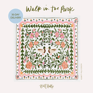 Britt Mills Mahjong Mat: Colorful Chinoiserie (Pre Order)