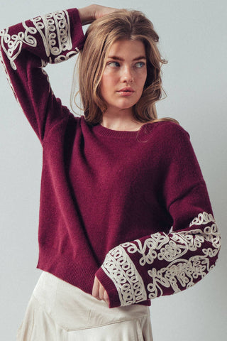 Allie Embroidered Sweater