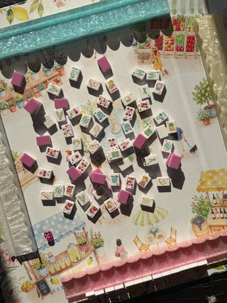 Farmers Market Mahjong Mat | Double-Sided  Mahjong Mat