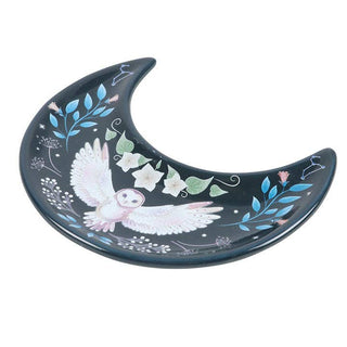 Crescent Moon Owl Dice Dish