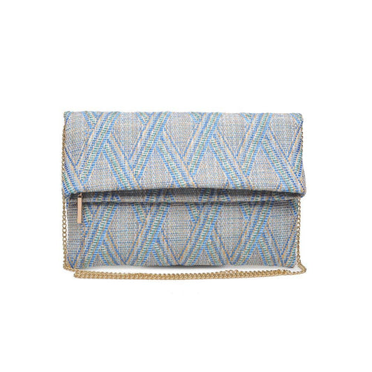 Evie Clutch: Blue Multi