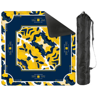 Game Day Mahjong Mat: Orange & Navy