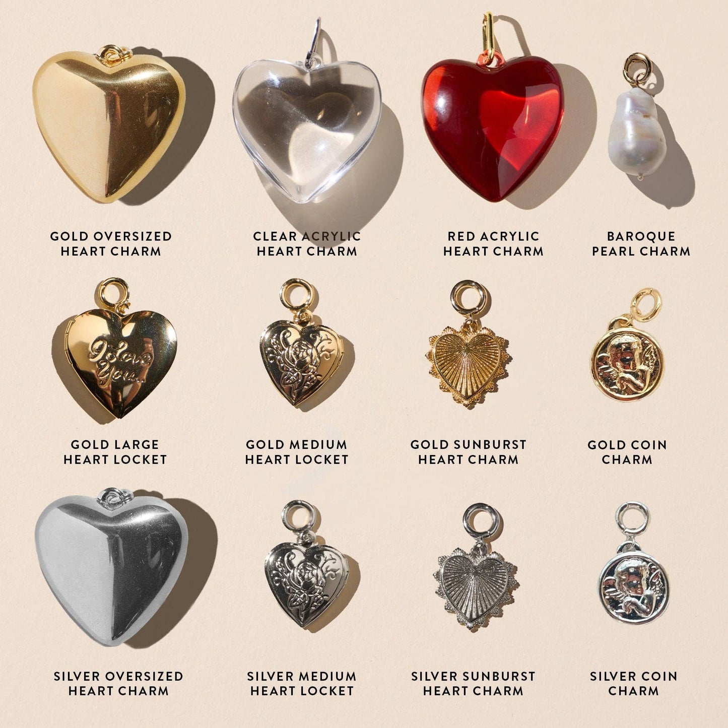 Burgundy Bandana Necklace: Silver Oversized Heart Charm / Burgundy