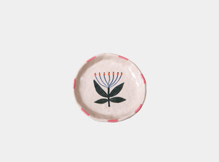 Flower Trinket Tray-Ceramic Trinket Ring Dish-Jewelry Tray