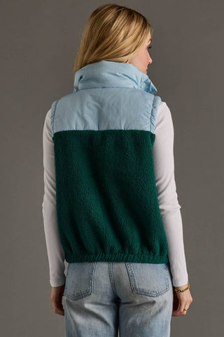 Alice Light Blue/Green Vest
