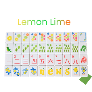 Lemon Lime Mahjong Tiles