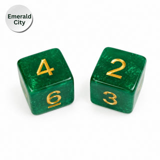Sparkle Dice - Mahjong Specialty Dice - Gift Ready : Watermelon