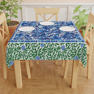 Royal Blooms Square Tablecloth: 55"x55"