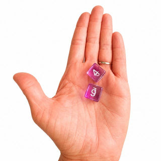 Swirl Translucent Mahjong Dice Gift Ready  : Cloudy Swirl