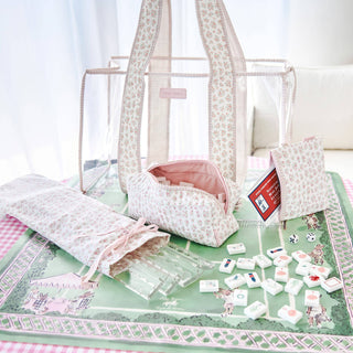 Case-Mate Mahjong Jelly Tote Set: Ballet Pink Bow