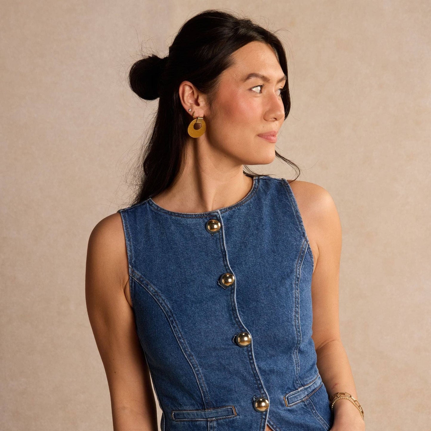Tinley Vintage Gold Earrings