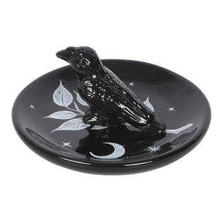 Mystic Raven Gothic Halloween Trinket Dish