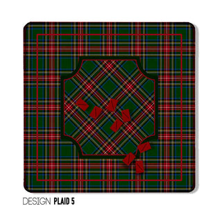 Mahjong Mat 31", Neoprene, Moody, Masculine, Winter Plaid: Design Plaid 7