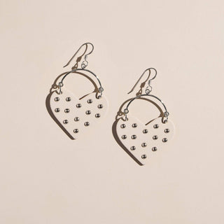 Harlow Earrings: White