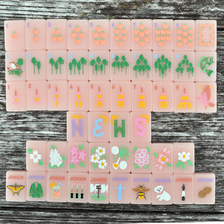 Peach & Pine Tiles- A Georgia Inspired Mahjong Set