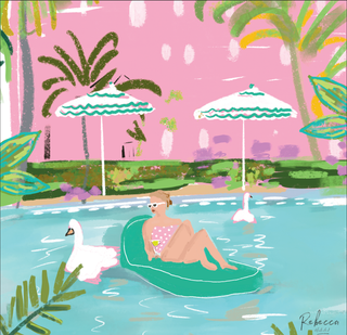 Rebeccas Illustrated Maxine Mahjong Mat