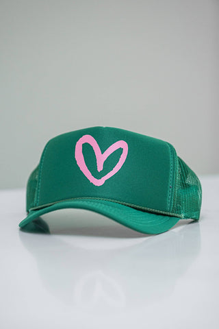 Imperfect Heart Trucker Hat - Classic Colorways: Camo/Red