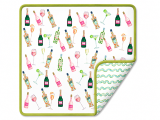 Cocktails Double-Sided Mahjong Mat (Preorder)