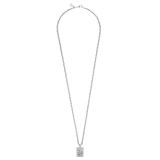 Silver Mahjong Long Necklace