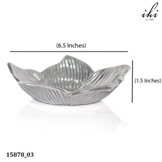 Silver Flower Dice Dish
