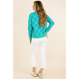 Kelly Checkered Sweater: MINT