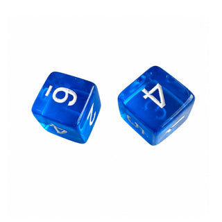 Colorful Jelly Translucent Mahjong Dice Gift Ready : Lagoon Green