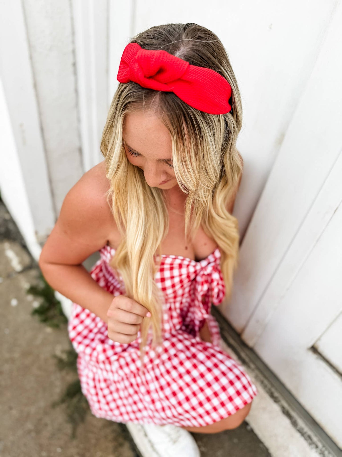 Scarlet Red Structured Headband