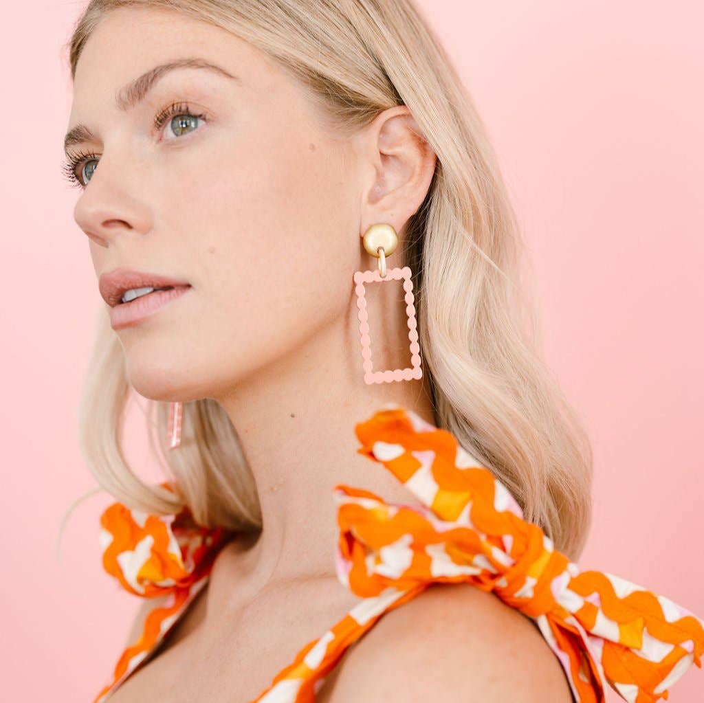 Blush Dot Dangles