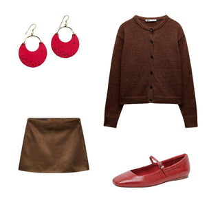 Nina Crimson Starscape Earrings