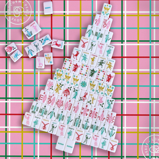 Merry Nutcracker Holiday Mahjong Tiles Set