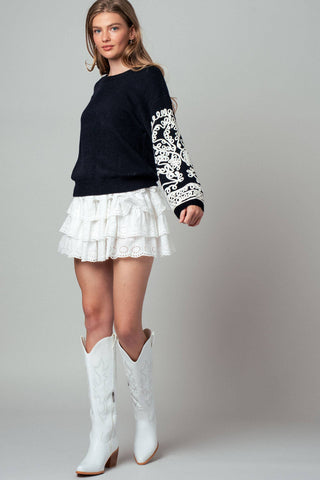 Allie Embroidered Sweater