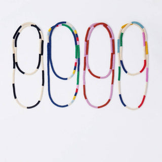 Allie Seed Bead Long Necklace Navy