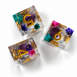 Falling Blossom Mahjong Dice (Set o 2)