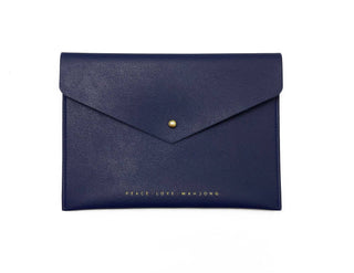 Mahjong Card Clutch: Hunter Green - Large Size