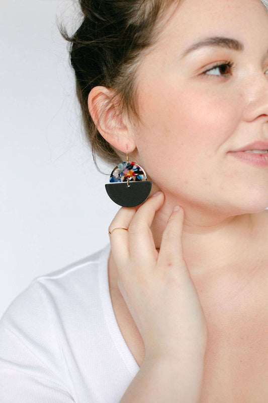Black Lunas Earrings