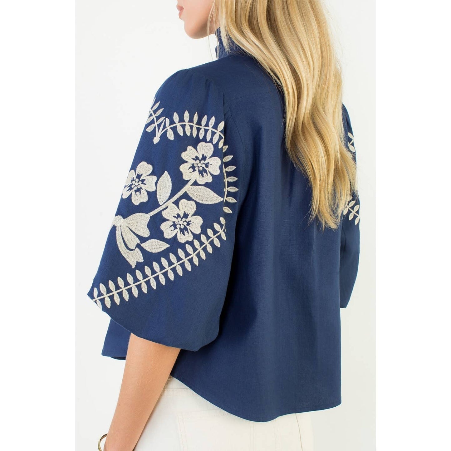 Arden Floral Embroidery Top