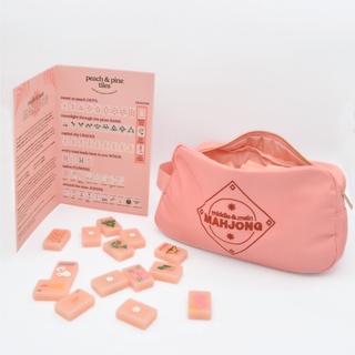 Peach & Pine Tiles- A Georgia Inspired Mahjong Set