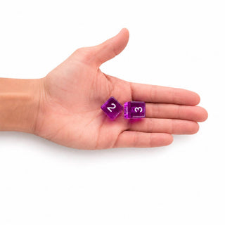 Pretty Purple Jelly Mahjong Specialty Dice