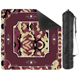 Game Day Mahjong Mat : Red & Black