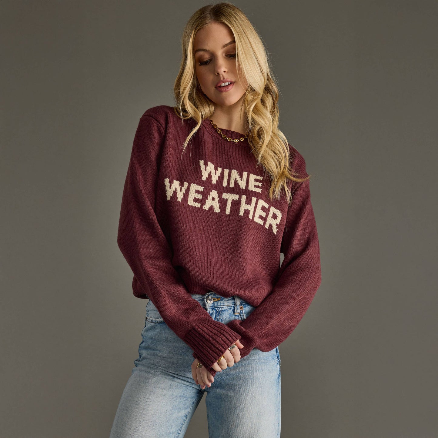 Wine Weather Sweater