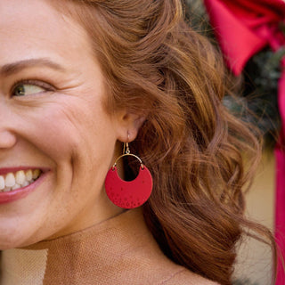 Nina Crimson Starscape Earrings