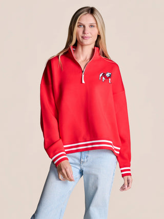 The Campus Quarterzip Pullover | Georgia: LG