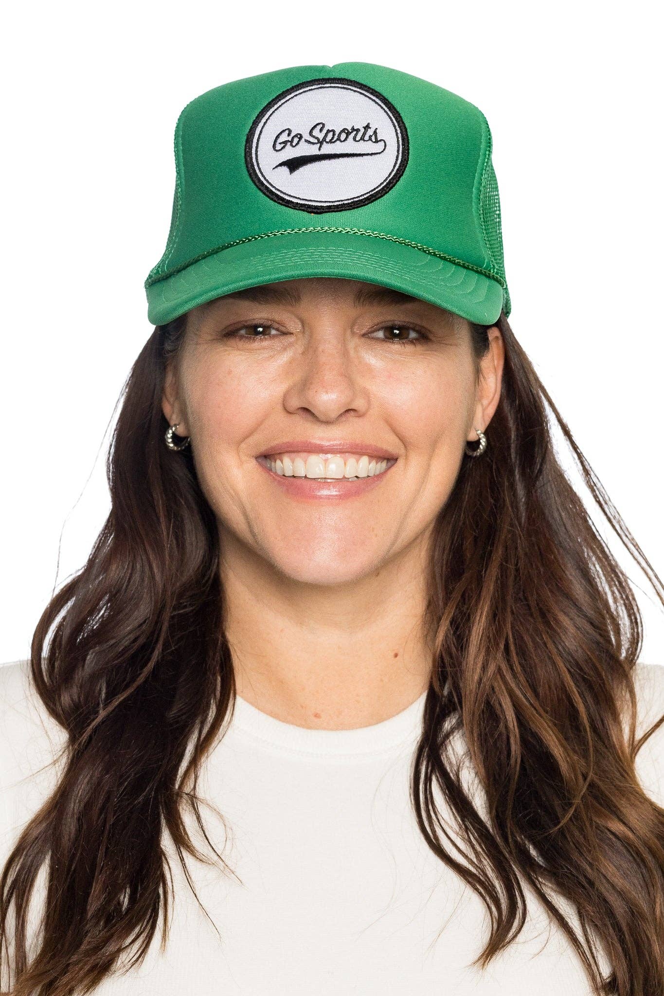 Go Sports Trucker Hat: Green