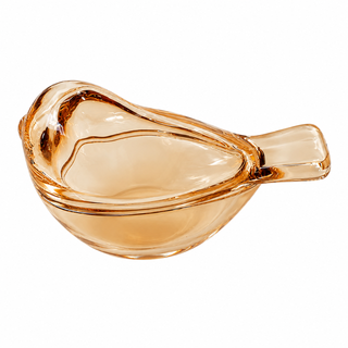 Glass Bird Dice Holder – Mahjong Game Accessory: Clear